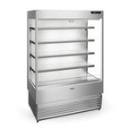 Thumbnail image #1 for GTI Designs United UR-1250 Refrigerated Open-Air Multideck Merchandiser, Self-Contained, 4-Tier, Stainless Steel, 51.75"W x 79"H