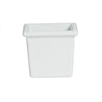 Thumbnail image #1 for G.E.T. Bugambilia IS012-MOD Square Cast Aluminum Salad Bar Bowl with Resin Coating, 23.67 oz., 3-7/8" x 3-7/8" x 4-1/4"