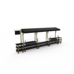 Thumbnail image #1 for Steelite International Mogogo, Modular MGCMLA08MBBW Commercial Market Station Food Bar, Mixed Materials