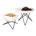 Thumbnail image #2 for Libbey APS Germany - Prisma APS 33272 Star-Shaped Black Metal Buffet Display Stand, 10-1/4"W x 4-1/4"H