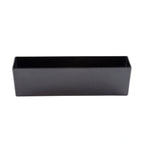 Thumbnail image #1 for TableCraft Products Simple Solutions™ 12545 Melamine Bowl, 5 qt., Black, 19 x 6.375 x 3 in., Half Long, Straight-Sided Case of 8