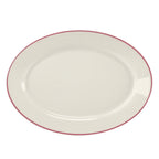 Thumbnail image #1 for Steelite International HL Ivory HL15563928 China Rolled-Edge Oval Platter, 11.75 x 8 inches 1 Dozen