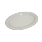 Thumbnail image #1 for Concasse MCPLMOP35 Oval Melamine Plate, White, 14" x 10-1/2" x 2" Case of 36