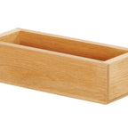 Thumbnail image #2 for Cal-Mil Sydney 23183-3-21 Rectangular Solid Oak Jar Display with Glass Jars, 12.75"W x 5"D x 7.5"H