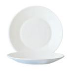 Thumbnail image #1 for Cardinal Restaurant White by Arcoroc 22530 Round Opal Rim Plate, 7-1/2-inch Case of 2 Dozen