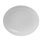 Thumbnail image #1 for Tuxton China Florence VPH-094 Porcelain White Oval Platter, Coupe Rim, 9-1/2" x 7-3/4" Case of 2 Dozen
