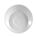 Thumbnail image #1 for CAC China Sheer SHER-2 Porcelain Saucer, 6-Inch Round, Bone White Case of 3 Dozen
