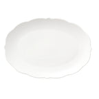 Thumbnail image #1 for Libbey Astor 977709139 Porcelain Oval Platter, Scalloped Edge, 13 3/4" x 9 1/2"