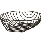 Thumbnail image #1 for Cal-Mil Madison 23758-14-13 Rectangular Black Metal Wire Serving Basket, 14.25"W x 14.25"D x 4.25"H