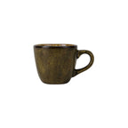 Thumbnail image #1 for Tuxton China Artisan Geode GGW-085 3-1/2 oz Porcelain Espresso Cup with Handle, Walnut Case of 2 Dozen