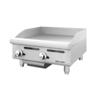 Thumbnail image #1 for Drago DRGM24X 24-Inch Commercial Gas Griddle, 1/2-Inch Stainless Steel Plate, Stainless Steel Front and Sides