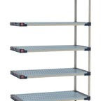 Thumbnail image #1 for Metro MetroMax 4 M4-2136G-74-A5 Polymer Add-On Shelving Unit, 5-Shelf, 21"D x 36"W x 74"H