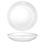 Thumbnail image #1 for International Tableware Dover DO-214 Ceramic Plate, 14-1/4" Round, Wide Rim, Rolled Edge, European White
