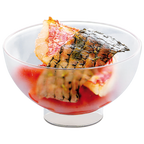 Thumbnail image #2 for JB Prince Comatec R488 Disposable Mini Bowl, 1-3/4 oz, Frosted Plastic, 2-7/10" x 1-1/2"H