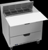 Thumbnail image #6 for Beverage Air SPED36HC-08C-2 One-Section Stainless Steel Sandwich Prep Table with Drawers, 36