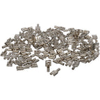 Thumbnail image #1 for AllPoints Foodservice Parts & Supplies 851012 1/4-Inch Female Quick Disconnect, Nickel-Plated Steel, 18-14 Gauge Wire, 900°F