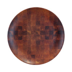 Thumbnail image #1 for G.E.T. Checkered - EGS ECO99R-CK . . Round Melamine Plate, 9 in, Natural Checkered Wood Pattern Case of 6