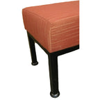 Thumbnail image #2 for Oak Street Allen ALL96 96" Backless Upholstered Box Seat Bench with Metal Frame