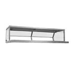 Thumbnail image #1 for Eagle Group Tuffak DC3-SO-ST Single-Tier Sneeze Guard, 50"W x 15-7/16"D x 14"H, Stainless Steel Shelf, Fixed Polycarbonate Guards
