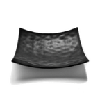 Thumbnail image #1 for G.E.T. Zen - EGS JW10SQRF-B Black Melamine Square Coupe Shallow Plate, 9-3/4" x 2-1/4"H Case of 6