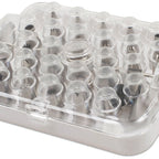 Thumbnail image #2 for JB Prince B603 C Pastry Decorating Tip Set with 26 Assorted Stainless Steel Tubes, Flower Nails, Coupling and Storage Box