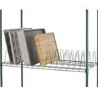 Thumbnail image #1 for 1880 Hospitality Focus Foodservice FTS2448815GN Wire Drying Rack, 24"D x 48"W, 15-Tray Capacity, Green Epoxy Finish Case of 2
