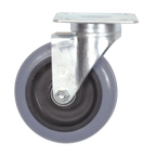 Thumbnail image #1 for Tarrison Products Ltd. TS-C6PPS 6-Inch Swivel Plate Caster, Threaded, Non-Marking Polyurethane Tread, Without Brakes