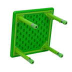 Thumbnail image #2 for Flash Furniture YU-YCX-002-2-SQR-TBL-GREEN-GG Preschool Activity Table, 24 x 24 in, Square, Adjustable Height, Plastic Top, Green
