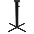 Thumbnail image #1 for Oak Street OD-B30-4-BAR Bar-Height Steel Table Base, 30" x 30" Base Spread, 4" Column, Black Finish