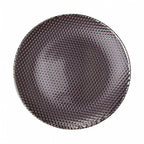 Thumbnail image #1 for Kadra Kitchenware Vikko Decor VD-1305-GYG 13-Inch Grey Glass Charger Plate with Gold Rim Case of 12