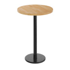 Thumbnail image #1 for Flash Furniture GSF-RD30-NAT-TR18B-GG Round Beech Butcher Block Tabletop, 30" Diameter, 42" High