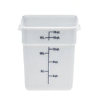 Thumbnail image #1 for Concasse MCRCE15000 18-Liter Square Polyethylene Storage Container with Lid, Clear Case of 6