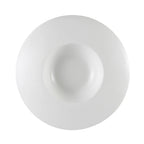 Thumbnail image #1 for CAC China Paris-French Champagne PS-110 Porcelain Pasta Bowl, 12 oz, 11-inch Round, Wide Draping Rim 1 Dozen
