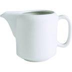 Thumbnail image #1 for G.E.T. Corona, Actualite PA1101708512 Porcelain Creamer Jug, 8.6 oz, with Handle and Rolled Edge 1 Dozen