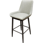 Thumbnail image #1 for Oak Street Amata BM-10501-U Commercial Bar Stool with Arms, Upholstered Vinyl Bucket Seat and Solid Back