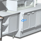 Thumbnail image #1 for La Rosa Refrigeration L-90149 Stainless Steel Partial Finished End, 14 in Maximum, 304 Type, Full Finished Welds