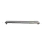 Thumbnail image #2 for Steelite International My Glass Studio GS196663 Rectangular Glass Serving Platter, 14 in, Dark Grey/Cream