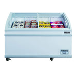 Thumbnail image #2 for Dukers Appliance Co., USA Ltd. WD-500Y Commercial Chest Freezer, 17.66 cu. ft., Sliding Glass Lids, White, 56-5/8"W