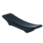 Thumbnail image #1 for Korin Inc Fusion CHR-A0243-BK Ceramic Chopstick Rest, Black, Rectangular Elevated with Sloped Sides, 2-1/2"L x 1/2"W x 1/2"H