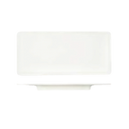 Thumbnail image #1 for Libbey Slenda 905356001 Rectangular Flat Porcelain Tray, 11" x 5-1/8", White