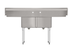 Thumbnail image #7 for KoolMore 72-Inch 2-Compartment Stainless Steel Commercial Sink with Dual Drainboards