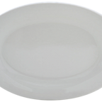 Thumbnail image #1 for ATSMFG Stone Mountain STM-REC-34 ATS MFG Ceramic Oval Platter, 9-1/2"W x 6-1/4"D x 1"H, Rolled Edge
