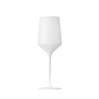Thumbnail image #1 for Kadra Kitchenware Vikko Decor VD-012-1W Hand-Blown White Matte Wine Glass, 11 oz. Case of 24