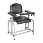 Thumbnail image #1 for Alpine Industries ADI997-01-BLK Padded Blood Drawing Chair, Fully Upholstered, Black