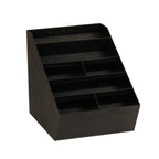 Thumbnail image #2 for Cal-Mil 24066-13 Lid, Straw & Condiment Holder, 15"W x 13.5"D x 20"H, Black ABS Plastic