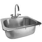 Thumbnail image #1 for GSW HS-1317I Drop-In Hand Sink, 1 Compartment, 13"W x 17-1/2"D x 14-7/8"H, 4" Gooseneck Faucet