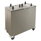 Thumbnail image #1 for Piper Products/Servolift Eastern 2AT4-ST Unheated Mobile Dish Dispenser, Enclosed Cabinet, 2 Compartments, Adjustable for 5–9 in Round Plates
