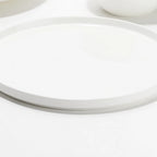 Thumbnail image #1 for Kadra Kitchenware Vikko VK-00489 Bone China Round Plate, 10-3/4", White, Stackable Case of 12