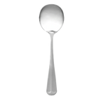 Thumbnail image #1 for Thunder Group Dakota SLDK103 Bouillon Spoon, 6.02", Simple Line-Trimmed Handle, 18/0 Stainless Steel Case of 50 Dozen