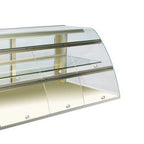 Thumbnail image #1 for RPI Industries Vienna VIDD5-20-R-CV-FD Dry Countertop Pastry Display Case, 69-7/8"W, Self-Service, Curved Tempered Glass, Flip-Up Front Doors